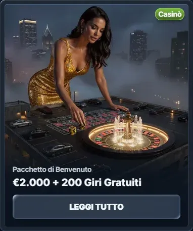 Pacchetto di benvenuto eur2 000 200 giri gratuiti