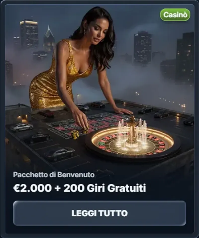 Pacchetto di benvenuto eur2 000 200 giri gratuiti